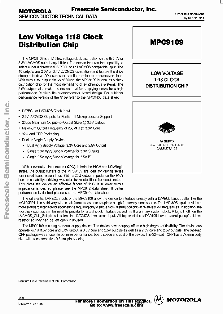 MPC9109_131193.PDF Datasheet