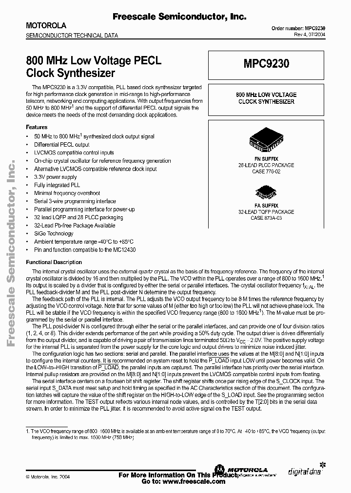 MPC9230_185224.PDF Datasheet