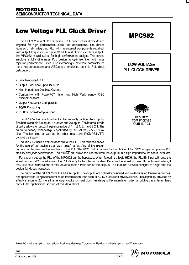 MPC952_151518.PDF Datasheet