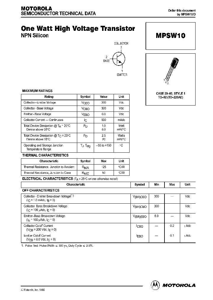 MPSW10_76769.PDF Datasheet
