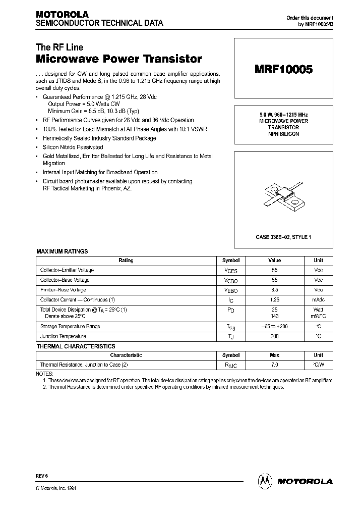 MRF10005_41769.PDF Datasheet