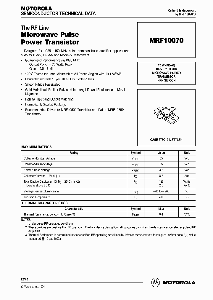 MRF10070_41780.PDF Datasheet