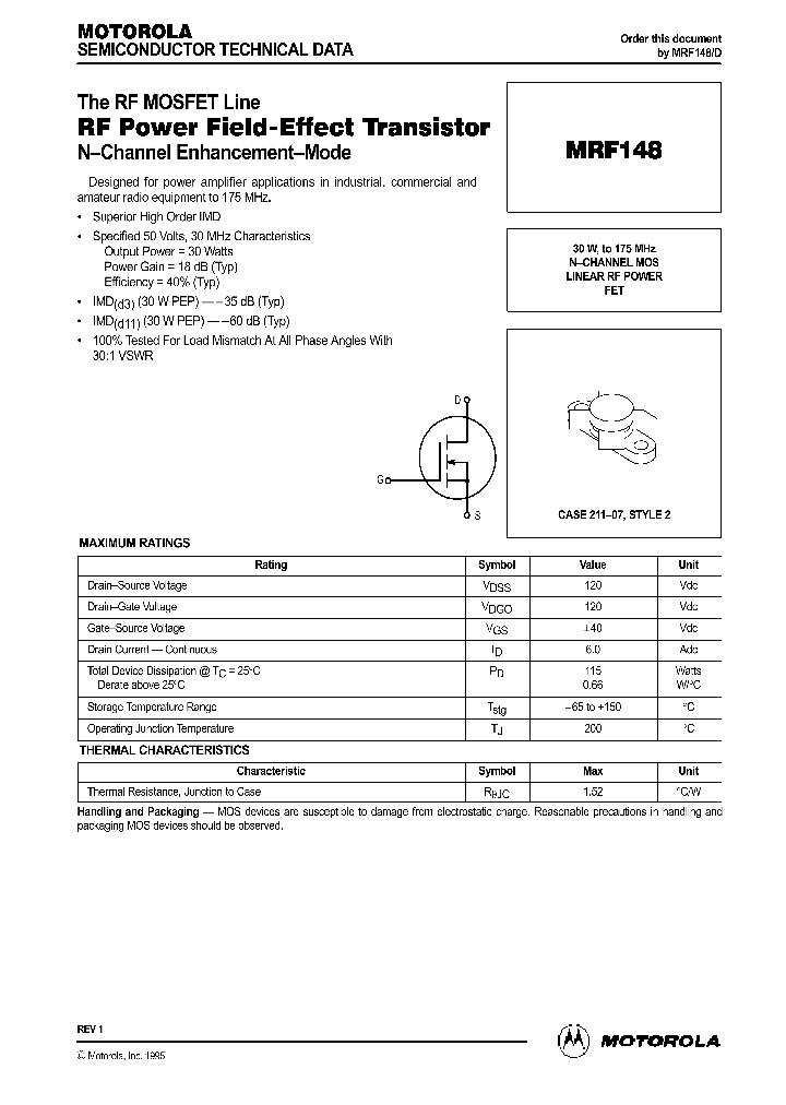 MRF148_41804.PDF Datasheet