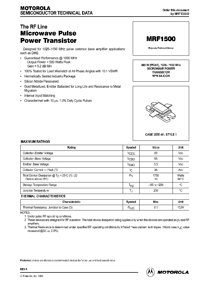 MRF1500_41806.PDF Datasheet