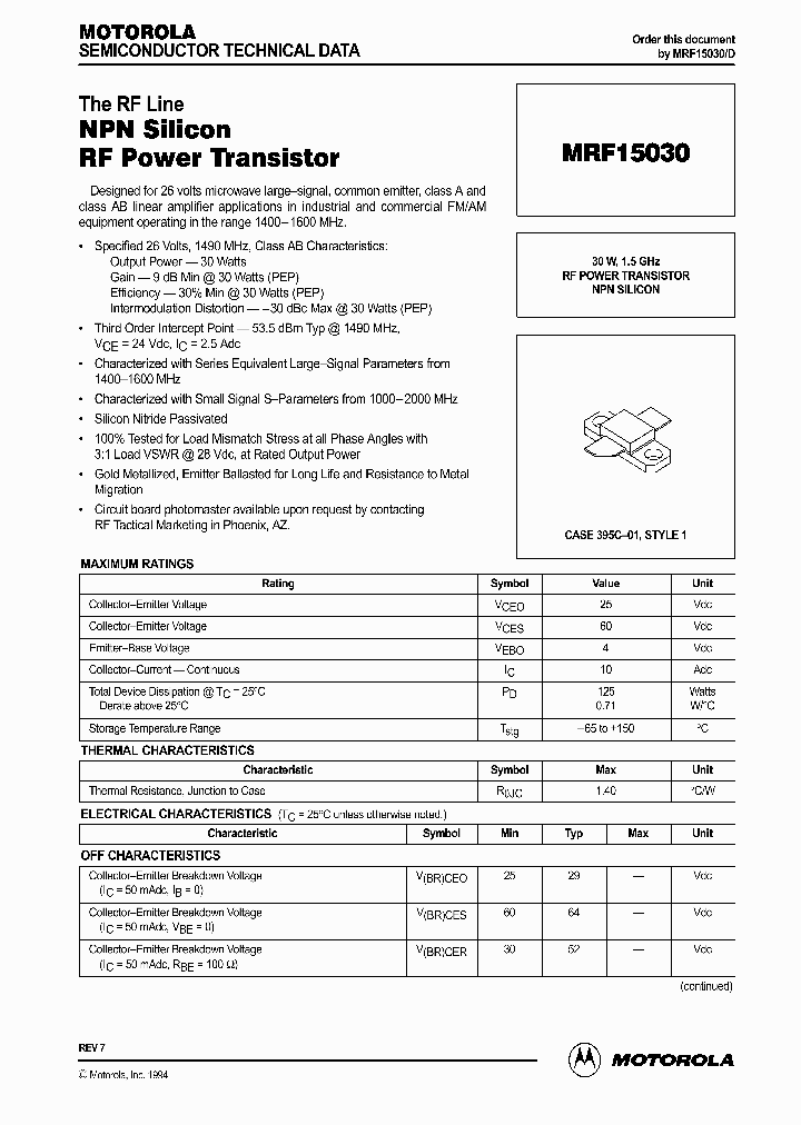 MRF15030_41807.PDF Datasheet