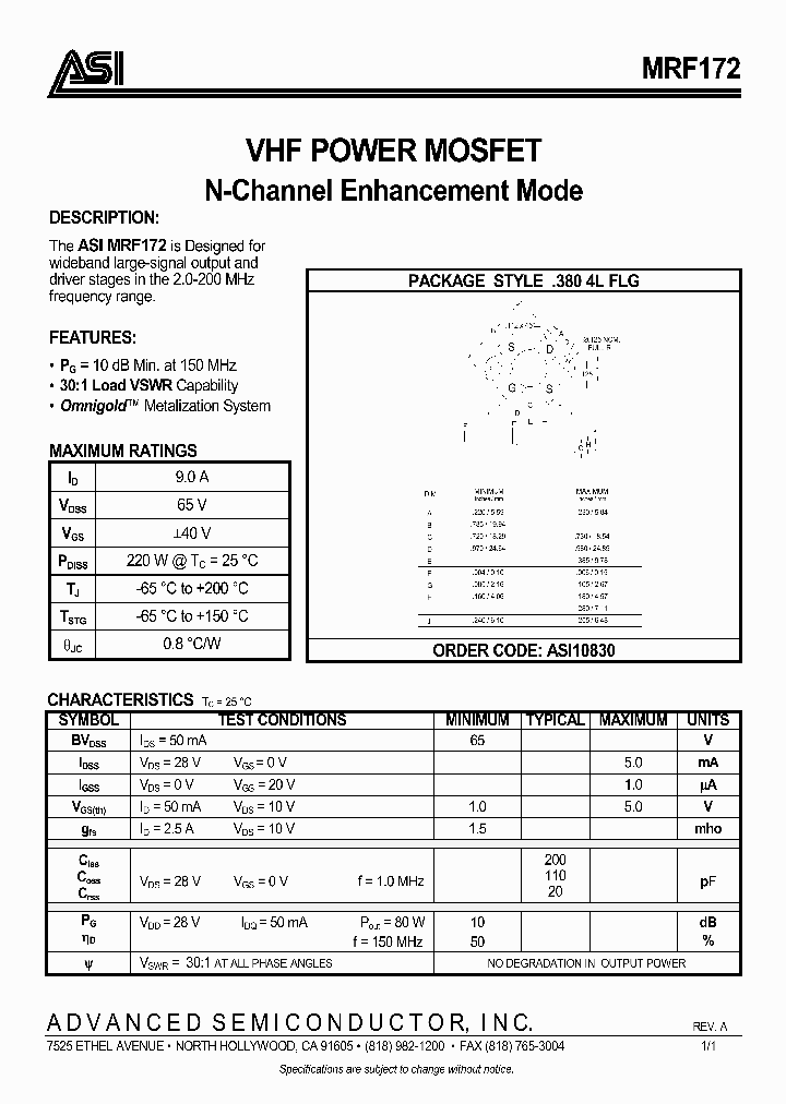 ASIMRF172_41757.PDF Datasheet