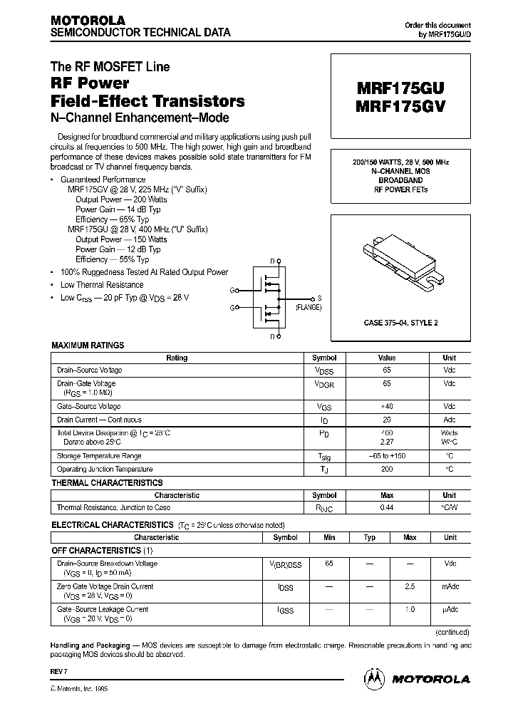 MRF175GU_41835.PDF Datasheet