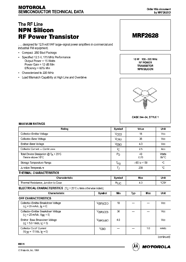 MRF2628_97528.PDF Datasheet