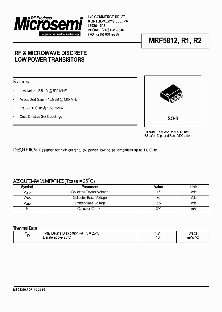 MRF5812_155978.PDF Datasheet