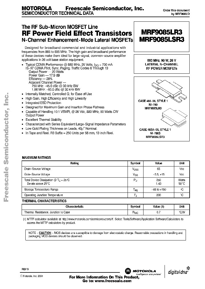MRF9085_184365.PDF Datasheet