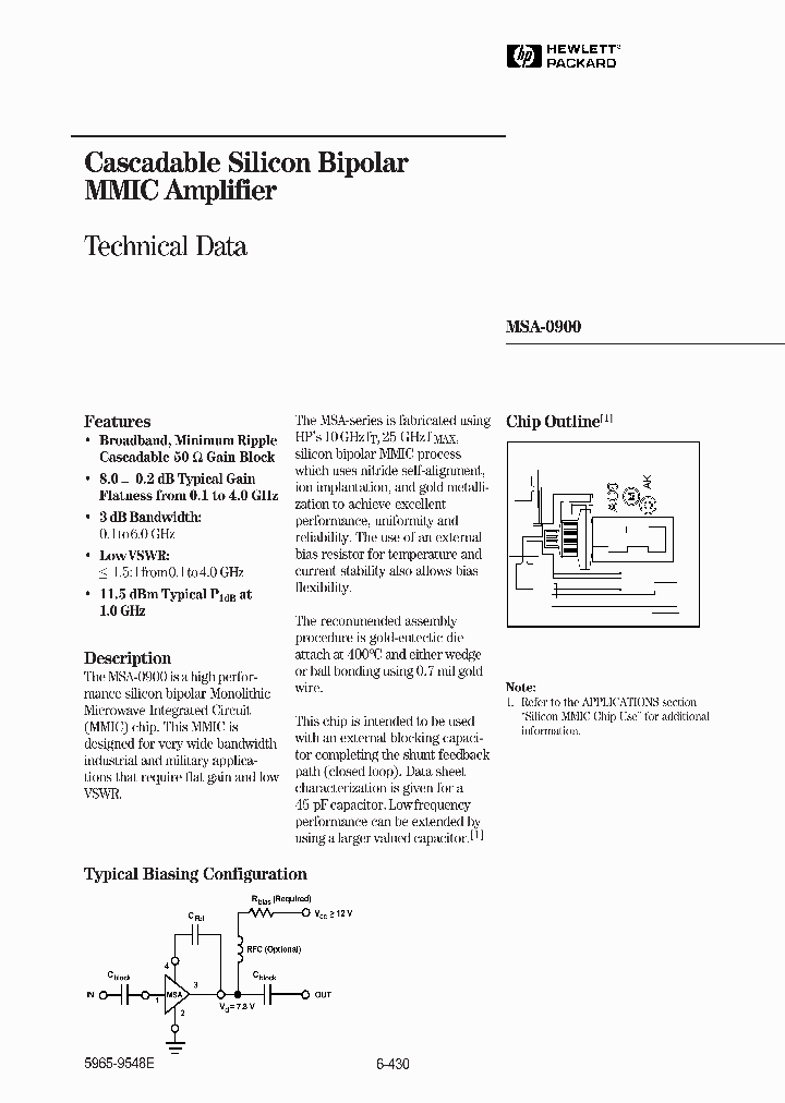 MSA-0900_101899.PDF Datasheet