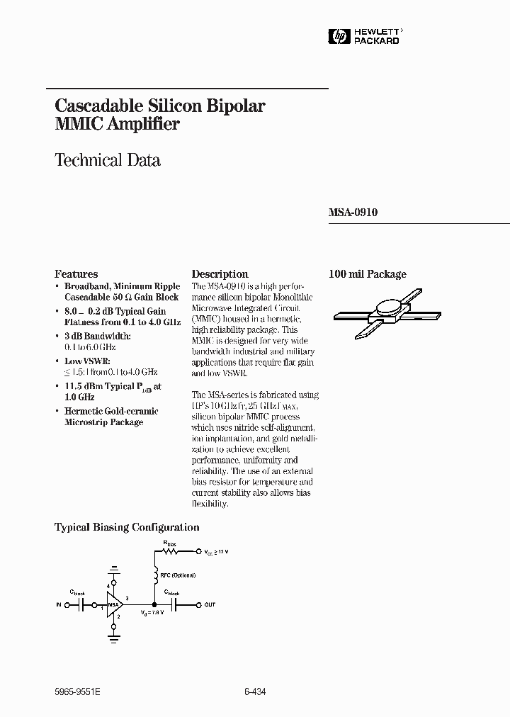 MSA-0910_101901.PDF Datasheet