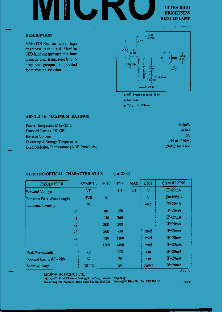 MSB51TA-4_72251.PDF Datasheet