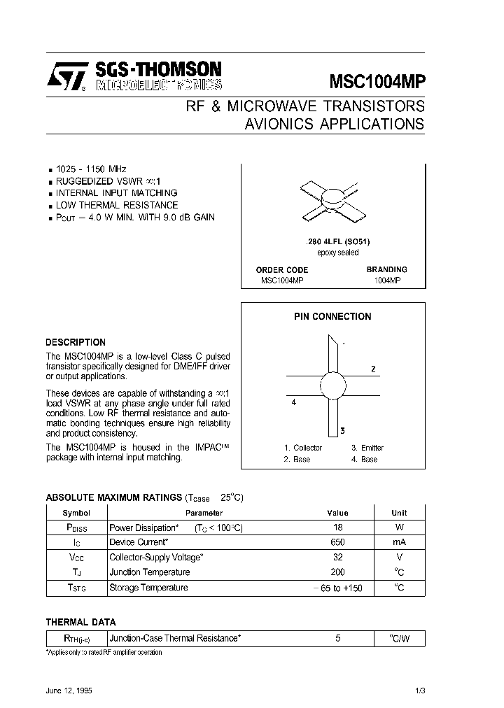 MSC1004MP_105083.PDF Datasheet