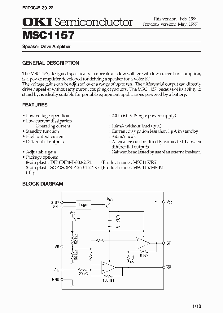 MSC1157_174809.PDF Datasheet