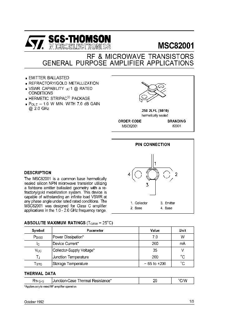 MSC82001_103596.PDF Datasheet