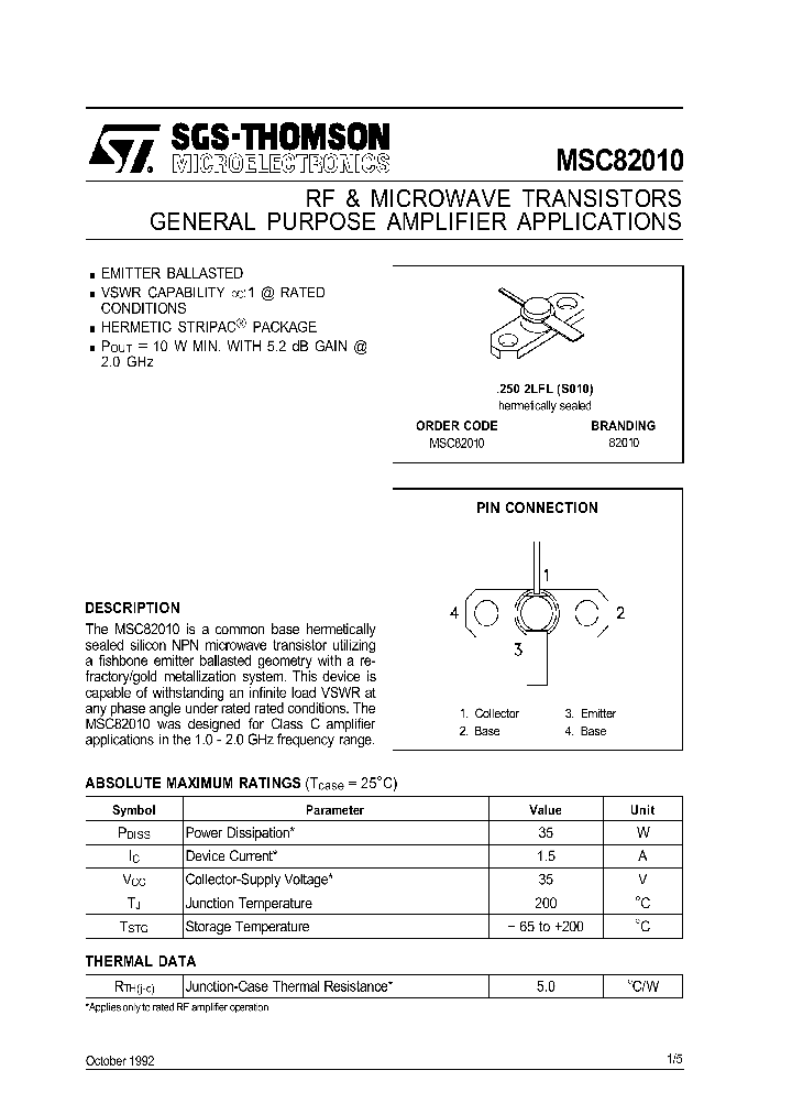 MSC82010_103599.PDF Datasheet