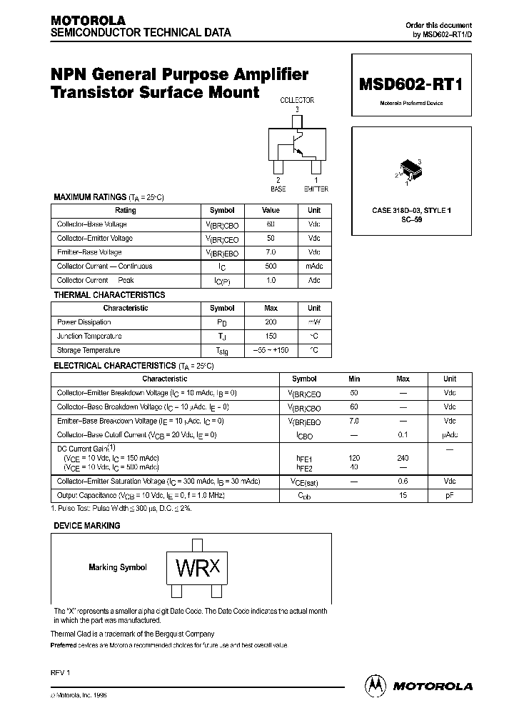 MSD602RT1_165975.PDF Datasheet