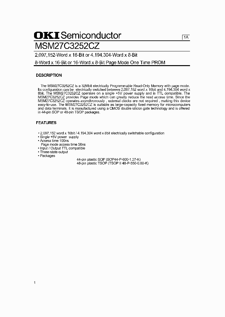 MSM27C3252CZ_32816.PDF Datasheet