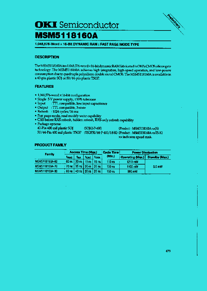 MSM5118160A_27580.PDF Datasheet