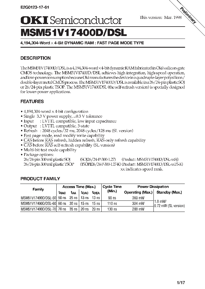 MSM51V17400D_29279.PDF Datasheet