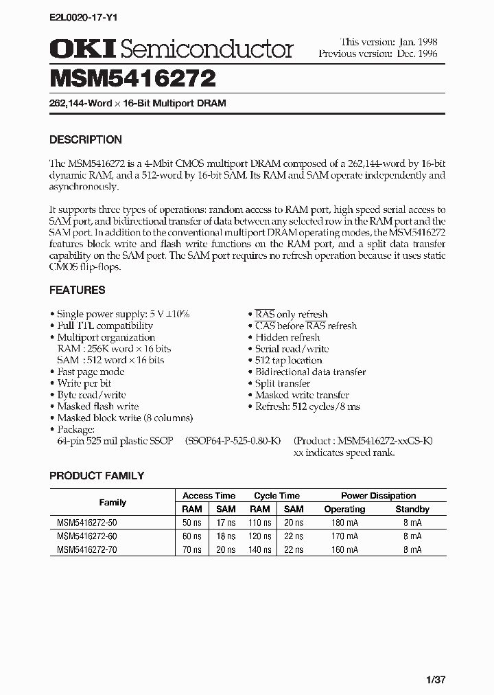 MSM5416272_32891.PDF Datasheet