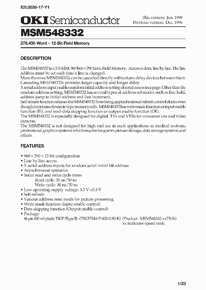 MSM548332_143708.PDF Datasheet