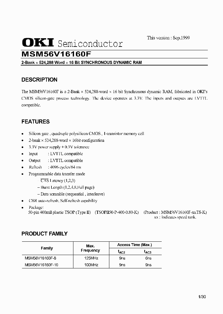 MSM56V16160F_149923.PDF Datasheet