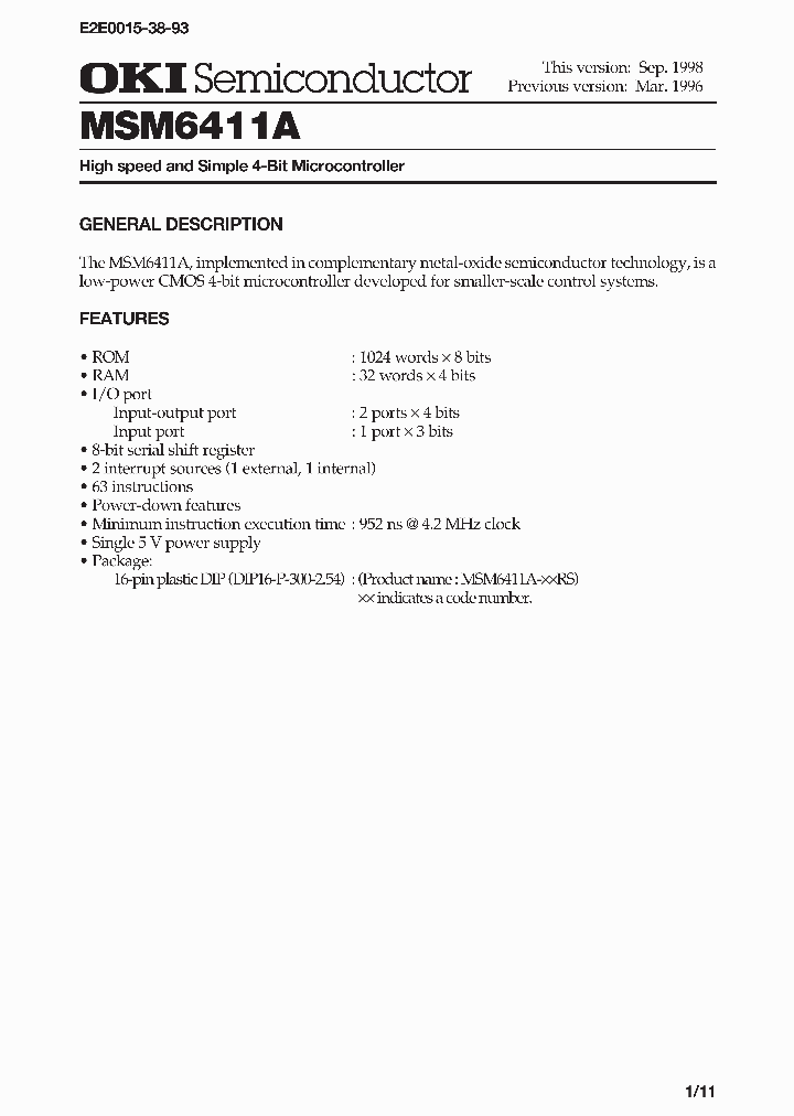 MSM6411A_145932.PDF Datasheet