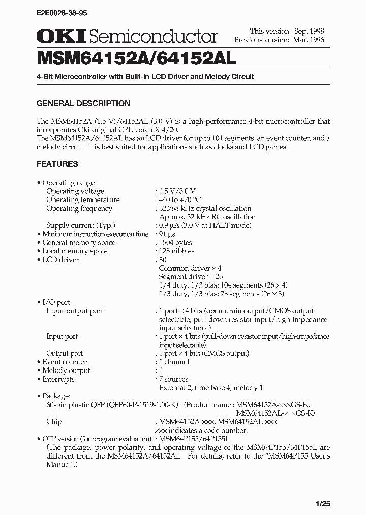 MSM64152A_117951.PDF Datasheet