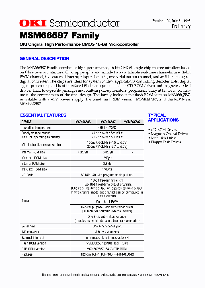 MSM66587_32927.PDF Datasheet