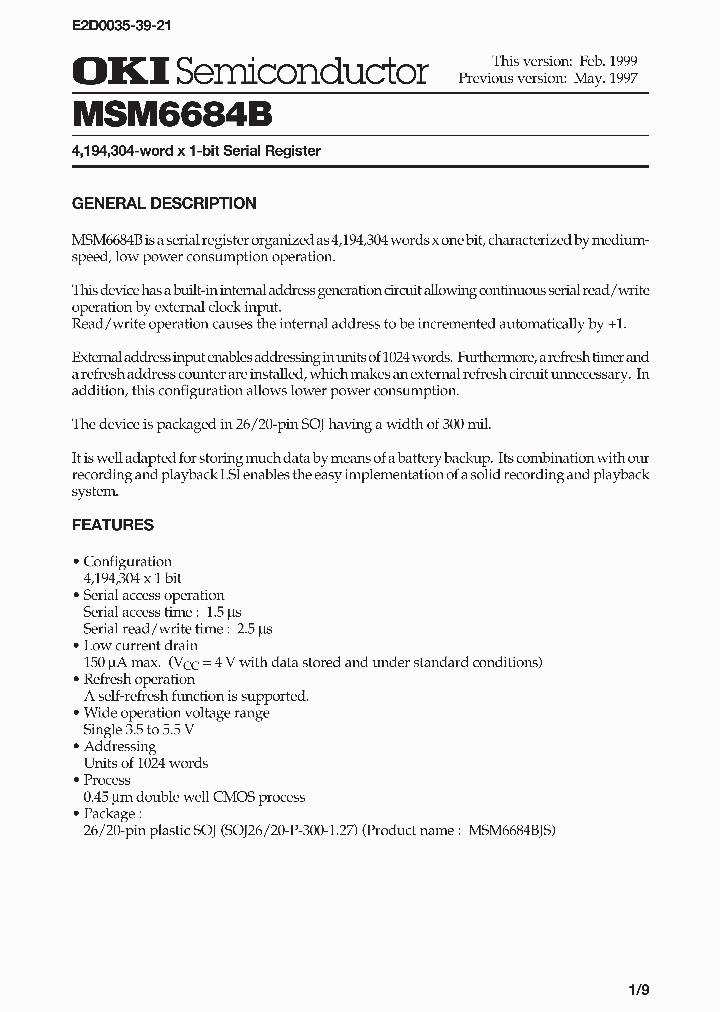 MSM6684B_29356.PDF Datasheet