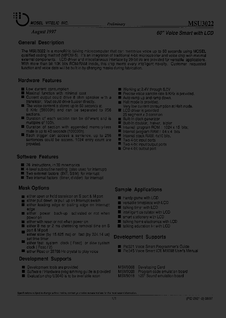 MSU3022_62496.PDF Datasheet
