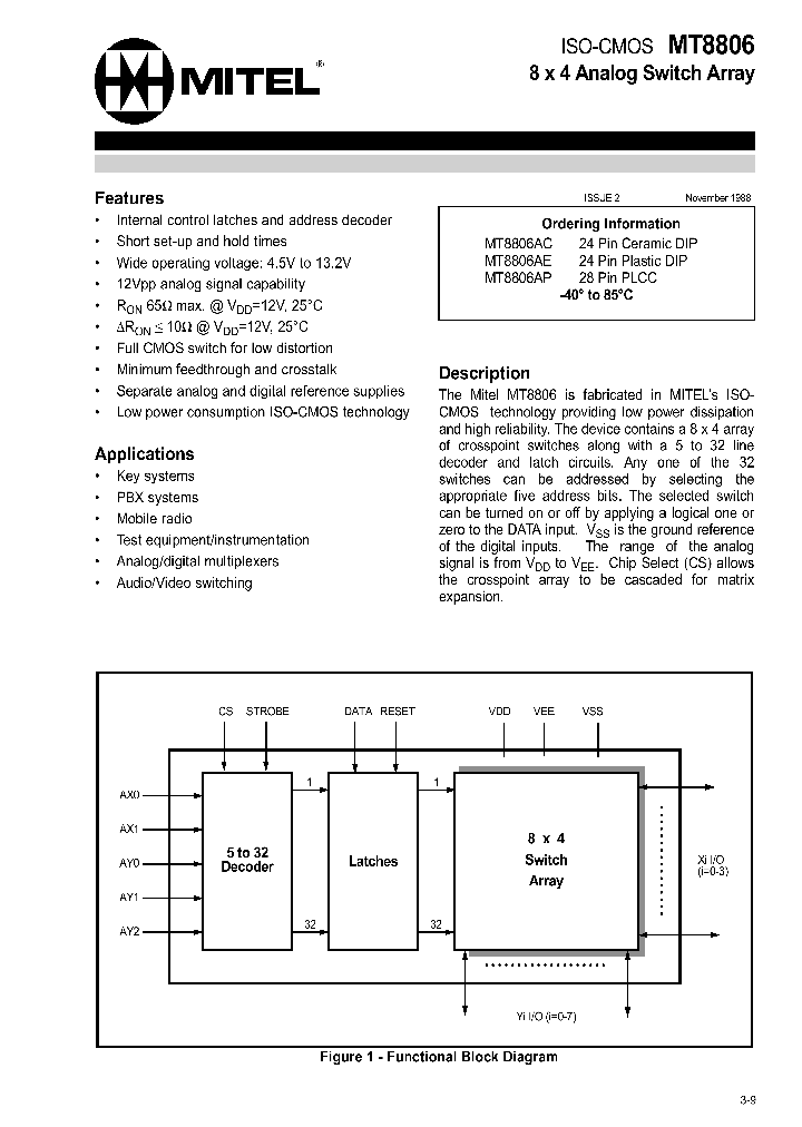 MT8806_9425.PDF Datasheet