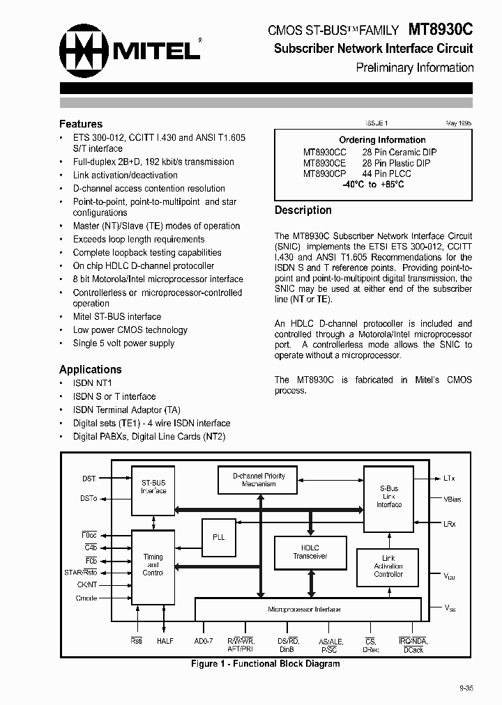 MT8930_9537.PDF Datasheet