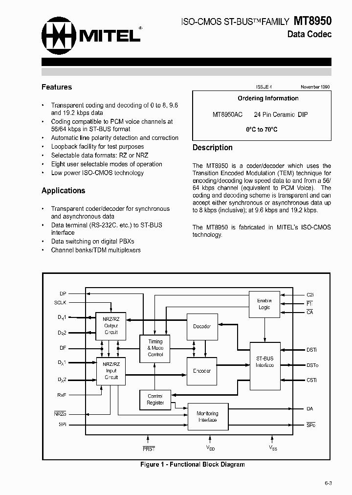 MT8950_9558.PDF Datasheet