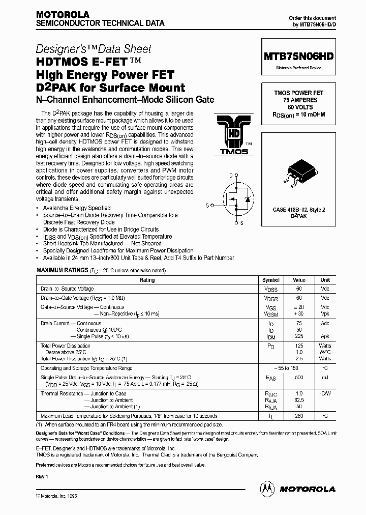 MTB75N06HD_181290.PDF Datasheet
