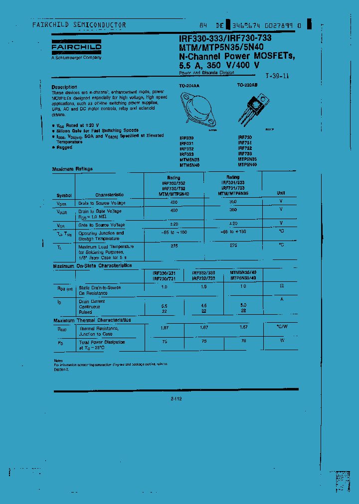 IRF330-333_5827.PDF Datasheet