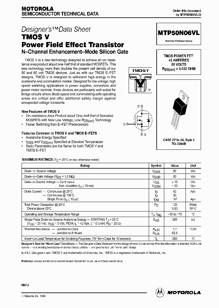 MTP50N06VL_65001.PDF Datasheet
