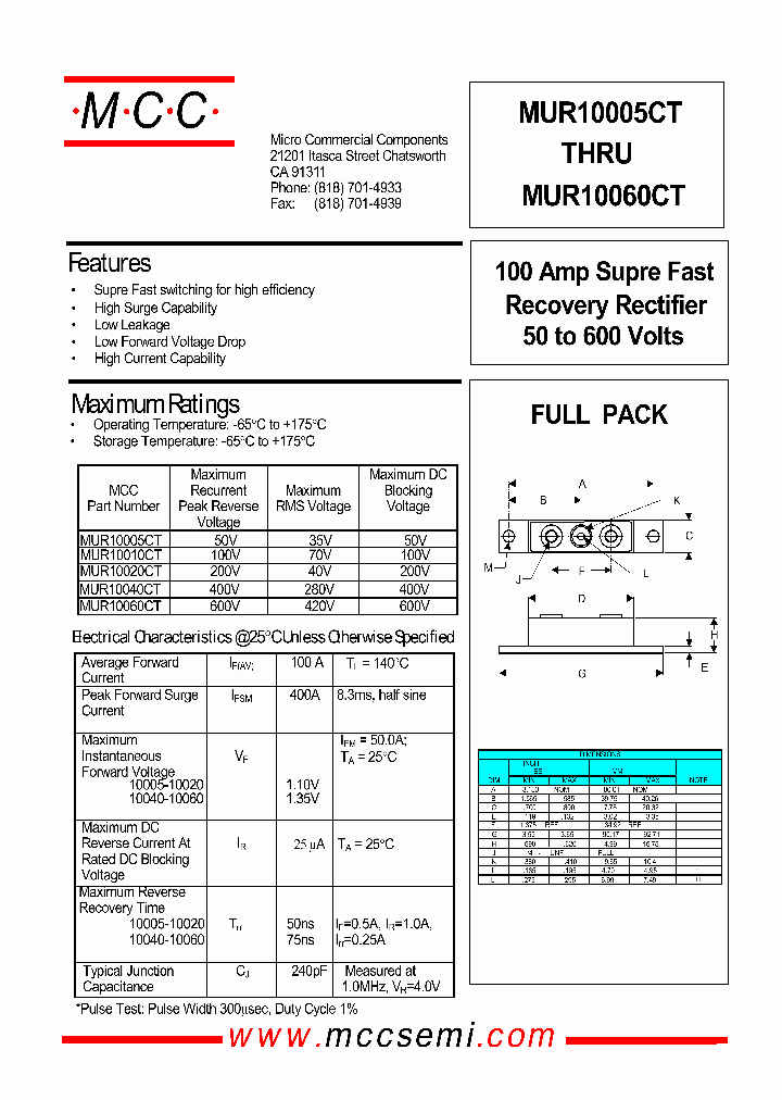 MUR10005CT_58684.PDF Datasheet