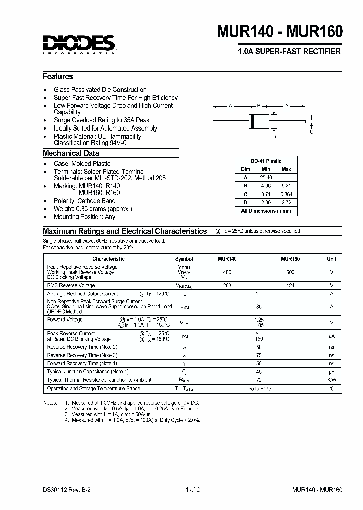 MUR160_2680.PDF Datasheet