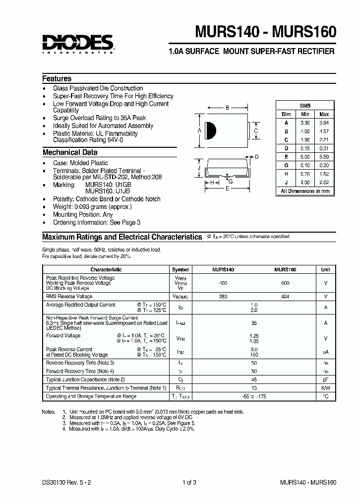 MURS140_143710.PDF Datasheet