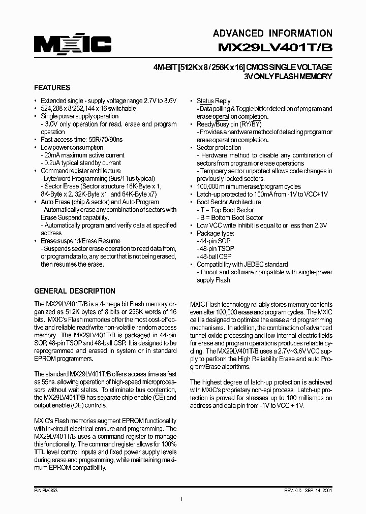 MX29LV401BTI-70_153242.PDF Datasheet