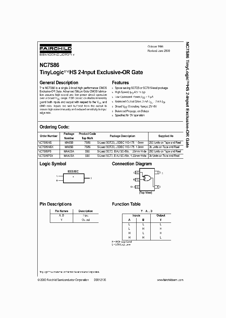 NC7S86_183519.PDF Datasheet