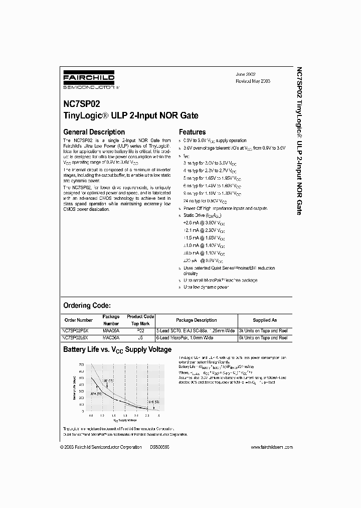 NC7SP02_43512.PDF Datasheet