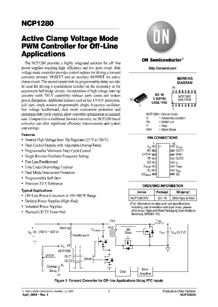 NCP1280_116344.PDF Datasheet
