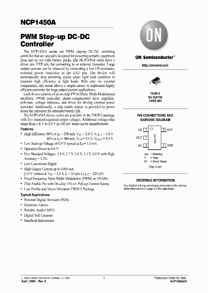 NCP1450ASN50T1_192672.PDF Datasheet