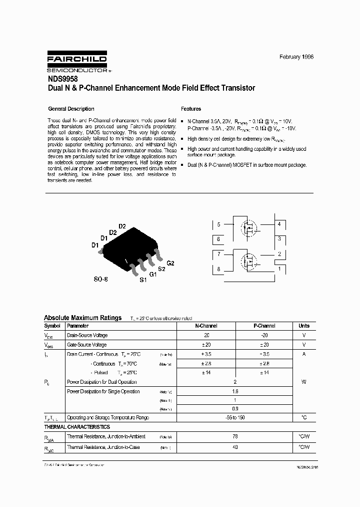 NDS9958_137817.PDF Datasheet