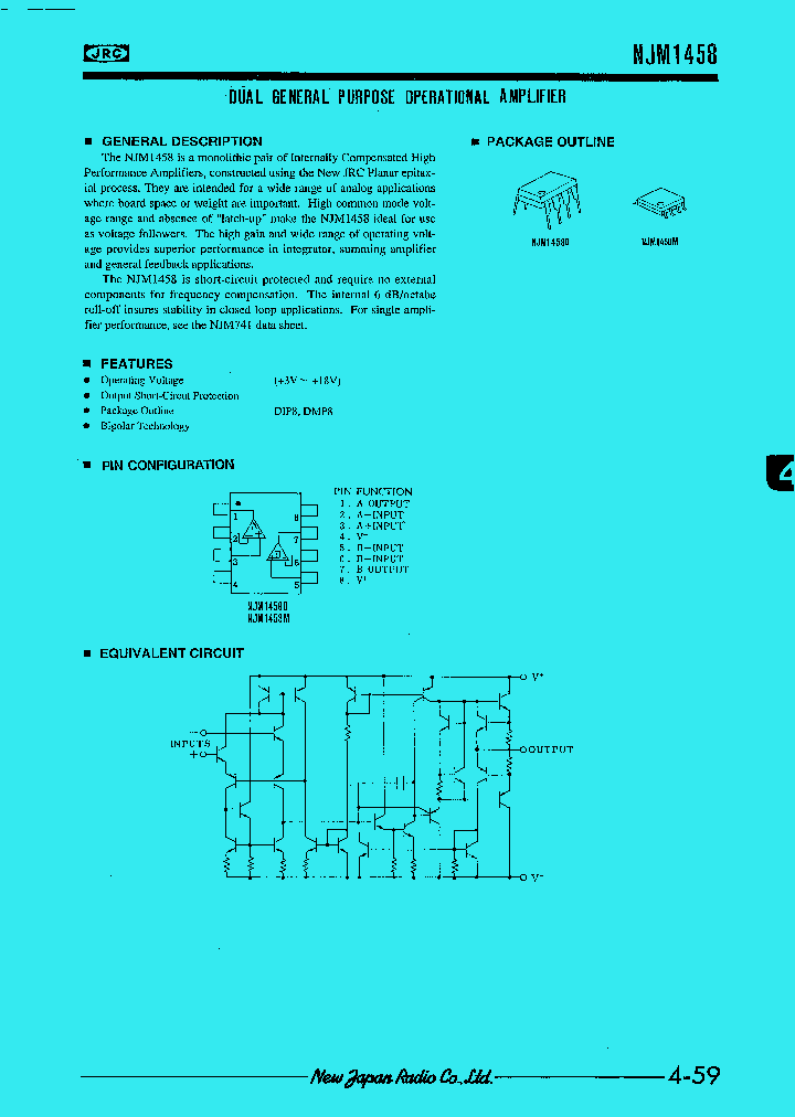NJM1458_11582.PDF Datasheet