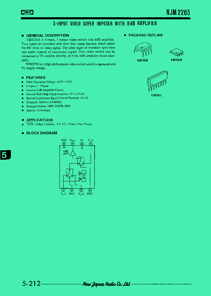 NJM2265_33434.PDF Datasheet